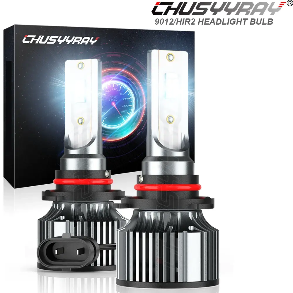 9012 HIR2 LED Headlight Super Bright Bulbs Kit 6500K White 10000LM High Low Beam Led Headlamp