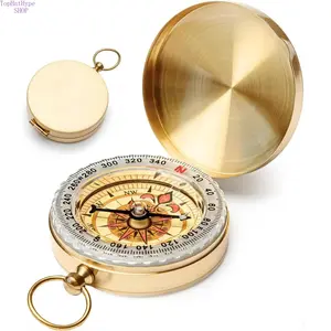 Metal Flip Cover Analog Adventure Compass - Luminous Display, Waterproof Portable Rugged Navigation Tool, Durable Outdoor Gear for Camping, Hiking, Adventure Compasses, Analog Compass Compasses