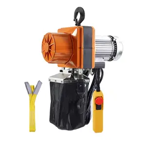 VEVOR Electric Chain Hoist, TikTokShopBlackFriday, 2200 lbs/1 ton Capacity, 10 ft Lifting Height, 10 ft/min Speed, 120V, Single Phase Overhead Crane with G100 Chain, 10 ft Wired Remote Control for Garage, Shop, Hotel, Home