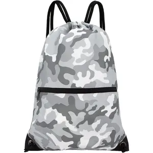 Drawstring Backpack Bag Sport Gym Sackpack