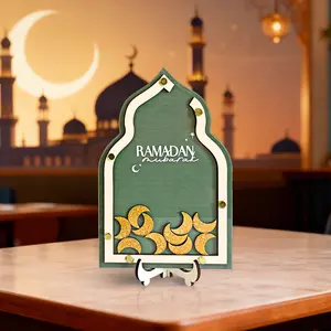 Ramadan Countdown Box, Independent Traditional Islamic Festive Eid Gift Set, Includes 31 Numbered Moons, Creative Ramadan Home Decor, Perfect Muslim Friend Gift