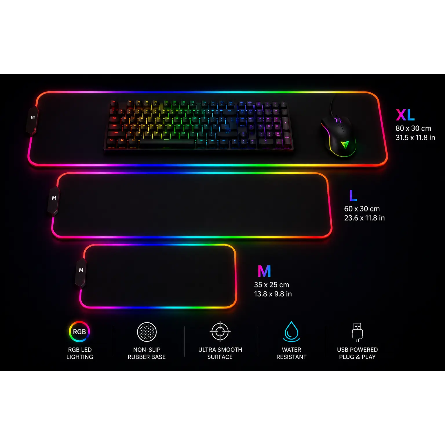 XXL RGB Gaming Desk Mat