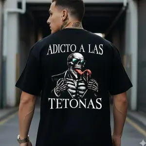 ADICTO A LAS TETONAS Print Men's Tshirt