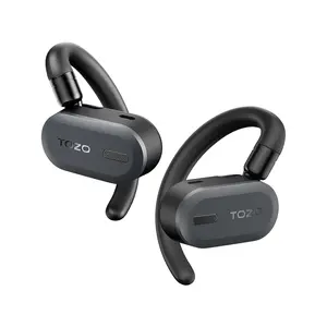 TOZO Open Buds Lightweight True Open Ear Wireless Earbuds with Multi-Angle Adjustment Audio Earphones sport earbuds Headphones Electronic Headset wireless earphone app control open-ear headphone Black headphones bluetooth noisecancellingheadphones