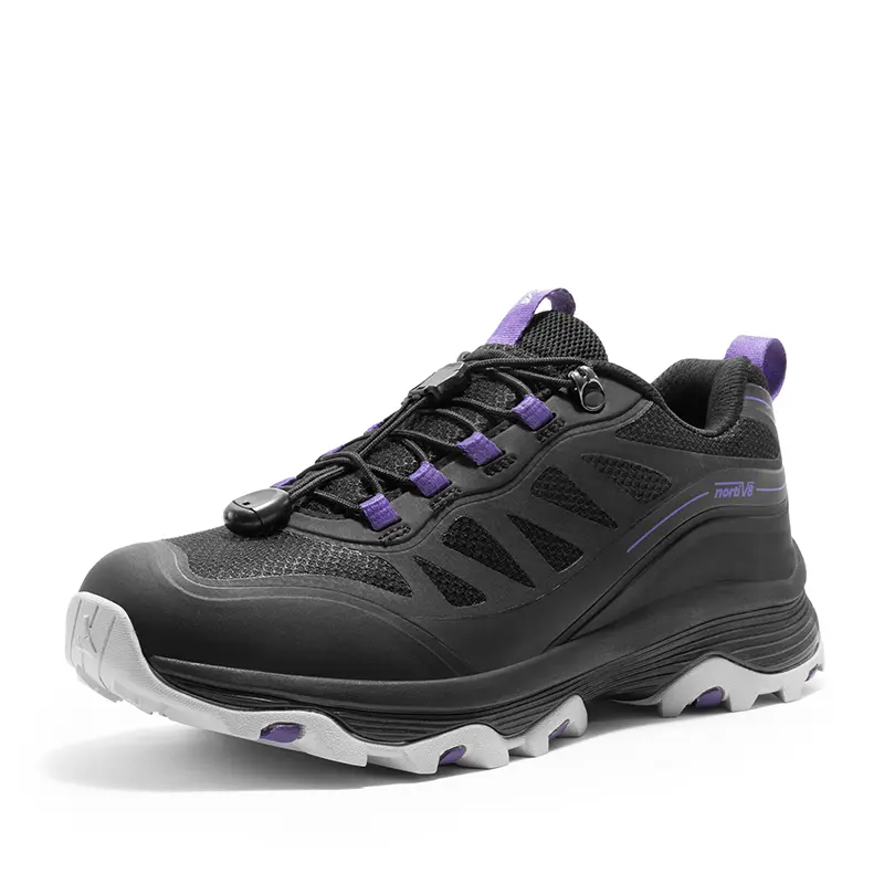 NORTIV 8 Women's Hiking Athletic Shoes, Lightweight Mesh Trek Sneakers with a Waterproof Membrane, Cushioned Midsole & No-Tie Laces, Lightweight Hiking Footwear, Breathable Outdoor Shoes