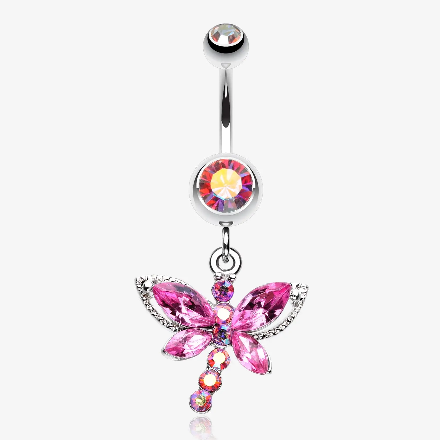 Dragonfly Glam Belly Ring