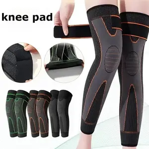 High-Elasticity Aicao Knee Brace for Men & Women, Breathable Knit Warm Support Sleeve with Anti-Slip Design, Extended Length & Adjustable Compression for Sports, Winter Warmth & Joint Pain Relief,Gift