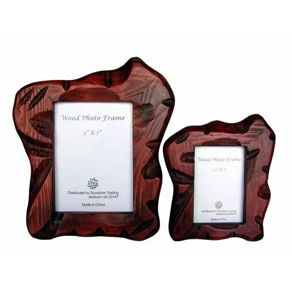 Sunshine Trading ST-08-5 Handmade Wood Photo Frame - 3.5 x 5 Inch