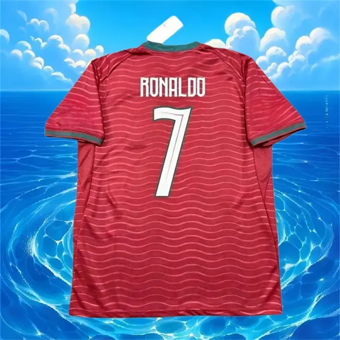 2026 Home Short sleeve Red 7# Ronaldo Soccer jersey