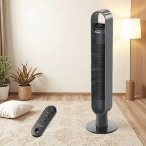 40'' Tower Fan with Remote, 3 Modes & 3 Wind Speeds, LED Display with Touch Control, 75° Oscillating Quiet Cooling, Timer setting, Space-Saving