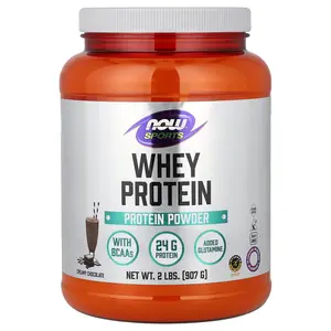 NOW Foods Sports, Whey Protein Powder, Creamy Chocolate, 2 lbs (907 g)