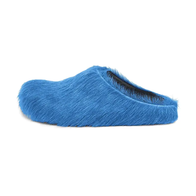 Marni 'Fussbett Sabot' Blue Slides