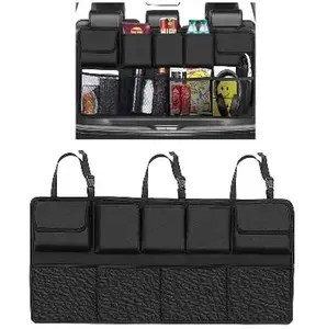 Car Trunk Organizer – Hanging Backseat Storage with Multiple Pockets for SUVs, Vans, and Cars Truck