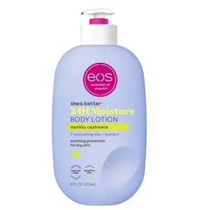 eos Shea Better 24H Moisture Body Lotion, Vanilla Cashmere, for Dry Skin, 16 fl oz