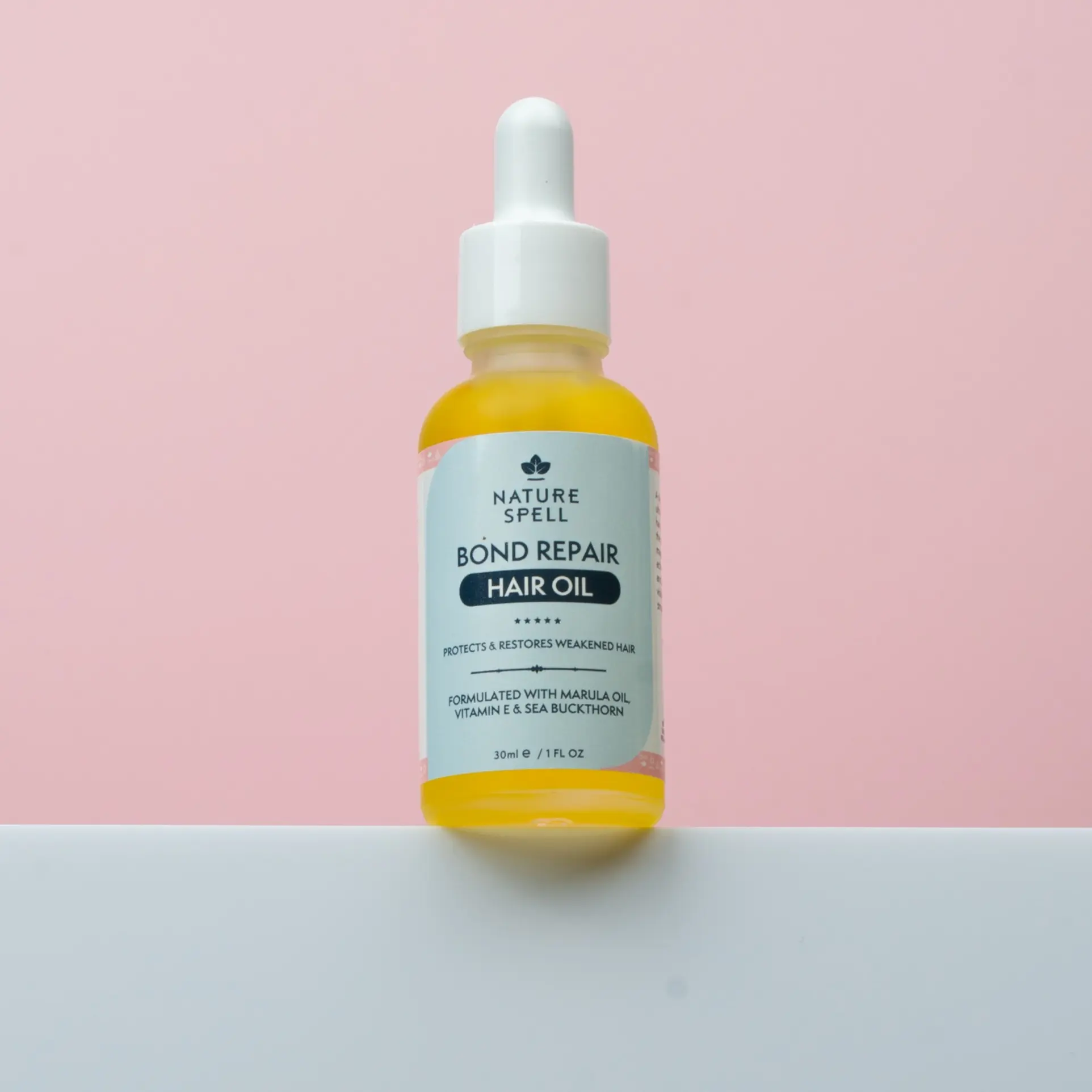 Bond Repair Restoring Hair Oil 30ml Vegan Keratin and Sulphate Free for Damaged and Coloured Hair to Protect And Restore Weakened Hair by Nature Spell