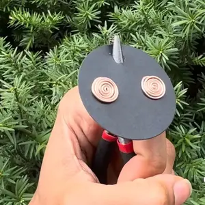 Handmade Copper swirl stud earrings