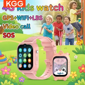 Kids 4G Multifunctional Smart Watch with SIM Card Support, GPS & WiFi Location Tracking. Features video call, voice chat, SOS alert, camera, alarm, remote monitoring and waterproof design. Perfect student wristwatch for boys and girls. Child Watch