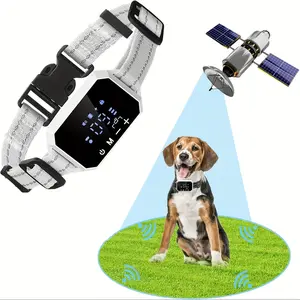 GPS Wireless Dog Fence System - 6560ft Long-Boundary, Training Collar with Remote Control, Shock/Vibration Modes, Real-Time Tracking & USB Rechargeable for All Breeds (Outdoor Use Only, White), Wireless Fence System for Dogs, Pet Containment So