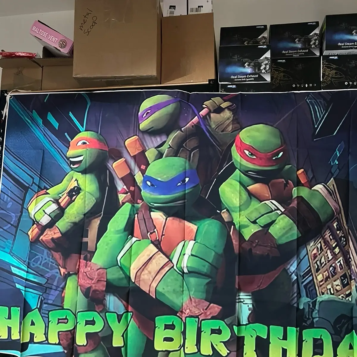 TMNT Birthday Banners for Festive Celebrations Teenage Decor