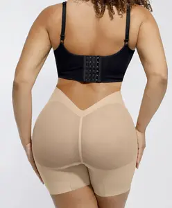 Tummy Slimming Low Waist Fitted Mesh Body Butt Lifter with Stainless Steel Frame Anti-Slip Fabric High Elastic Fabric for Slim Legs and Butt Lift