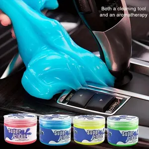 Super Clean 4Pcs Car Cleaning Gel Universal Detailing Jelly Reusable Auto Air Vent Home Office Keyboard Putty Cleaner