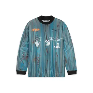 OFF-WHITE x Nike 001 Soccer Jersey Blue (men) by StockX
