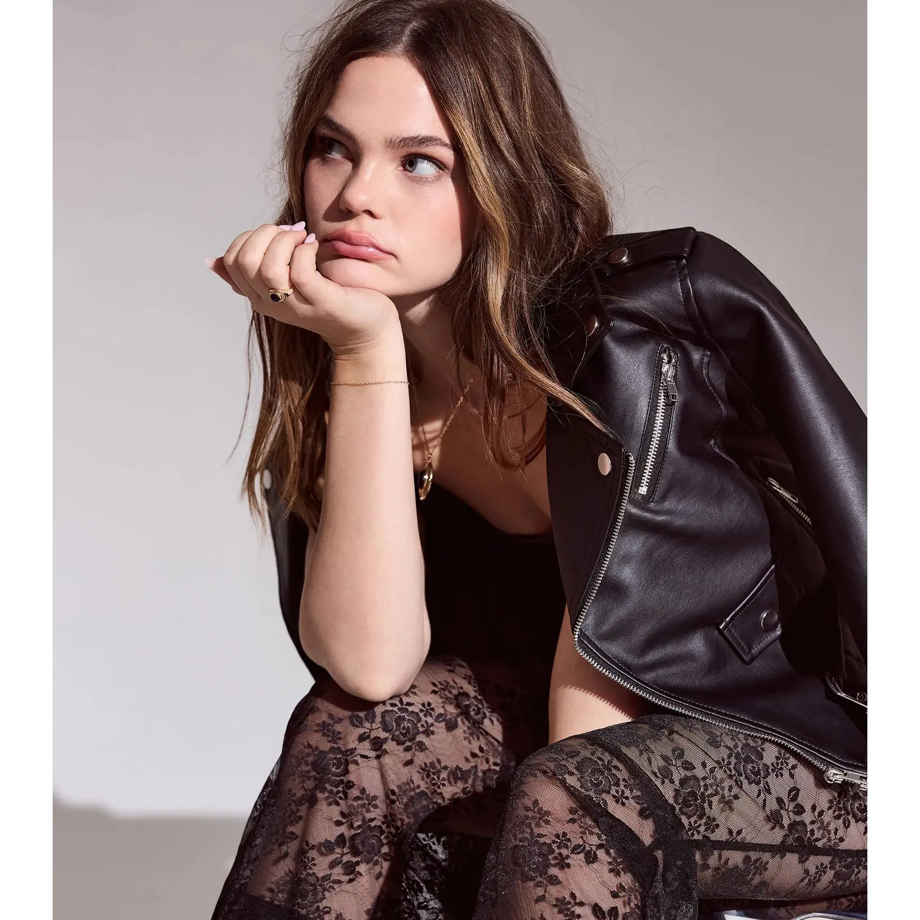 Biker Chic Crop Jacket