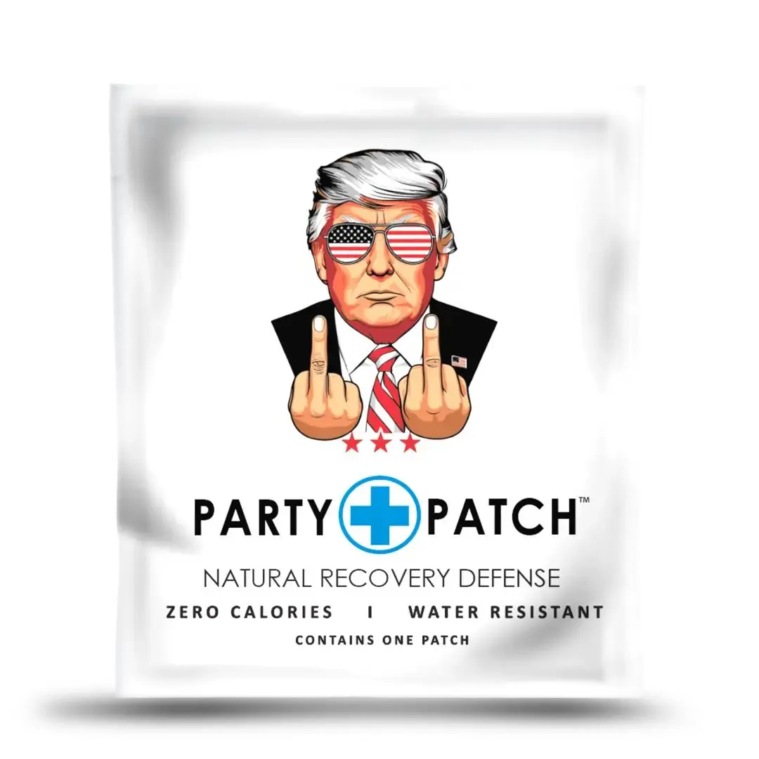 Party Patch - Trump Patch Water-Resistant Patch, Recovery Sticker, Party Attire Accessory for Celebrations and Nights Out