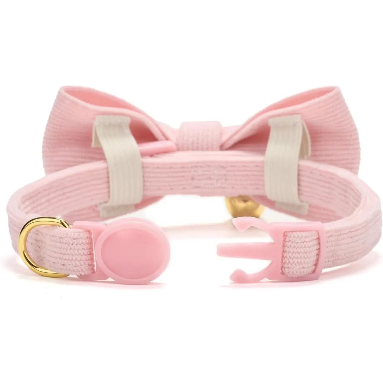 2 Pack Soft Corduroy Cat Collars with Bow Tie & Bell Adjustable Breakaway Bowtie Kitten Collar for Girl Boy Kittens(Pink & Grass Green) 2 Pack Soft Corduroy Cat Collars with Bow Tie & Bell Adjustable Breakaway Bowtie Kitten Collar for Girl Boy Kittens(Pink & Grass Green)