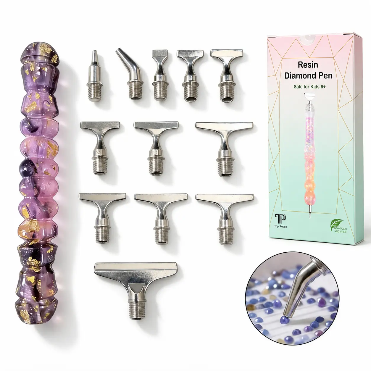 Halloween Gift Diamond Painting Pen - Durable Resin Pen Craft Tool for DIY Diamond Art, Gift-Boxed Office & Art Supply