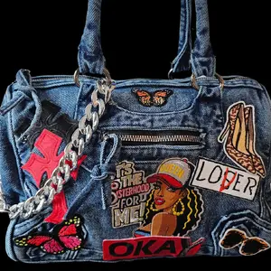 Main Character Denim Bag, Stylish Everyday Tote for Casual Outings