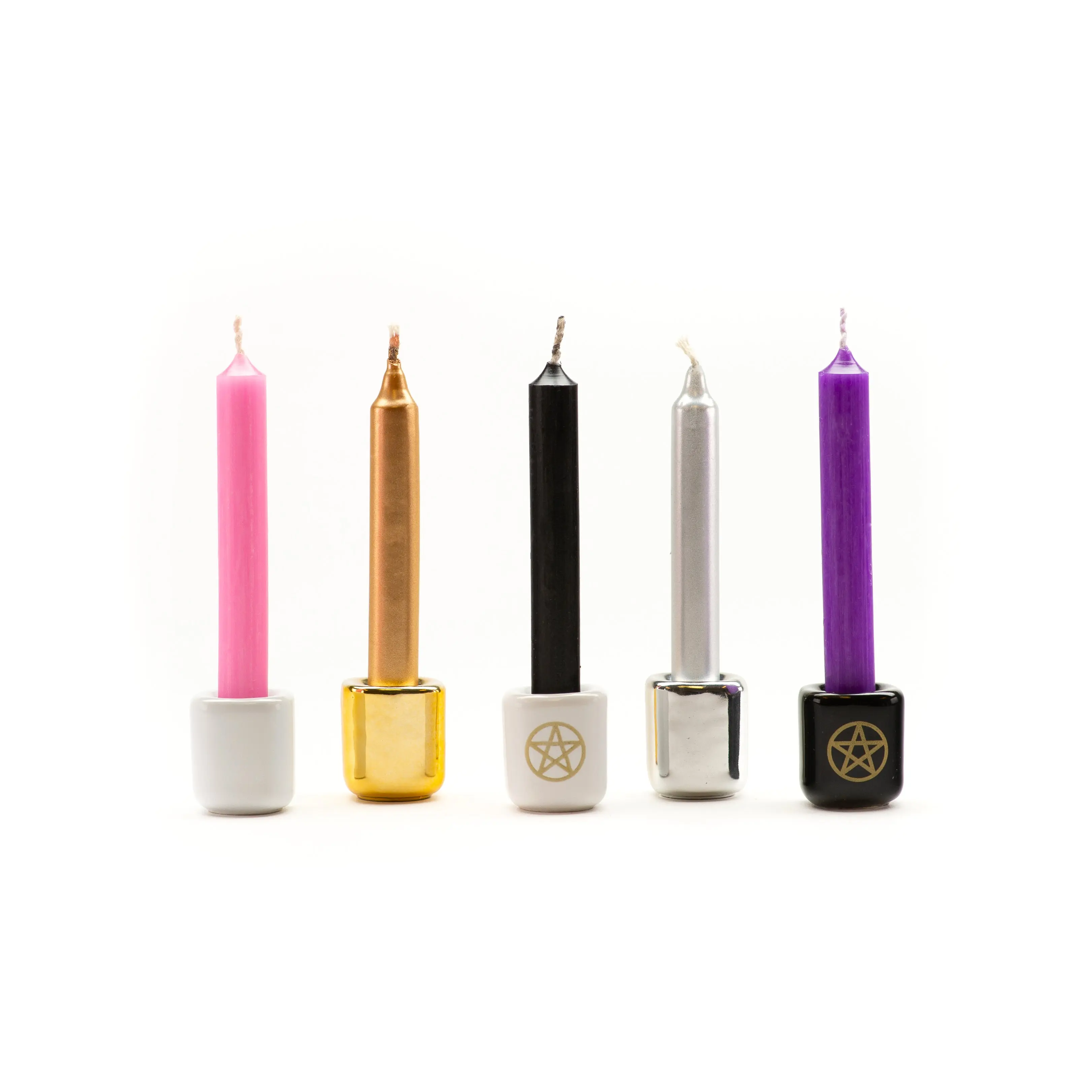 Spell Ritual Candle Holders, pack of two Candlestick Room Decor