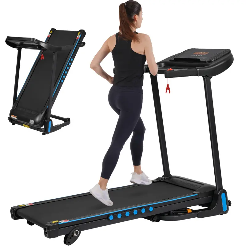 [Bellemave] Foldable Incline Portable Home Gym Treadmill - 3.0 HP, 350 lb Capacity, Hydraulic Auto-Fold, Type-C & USB Charging, 10 MPH, Bluetooth Speaker, Dual-Layer Shock Absorption for Home Cardio, Incline Walking Pad