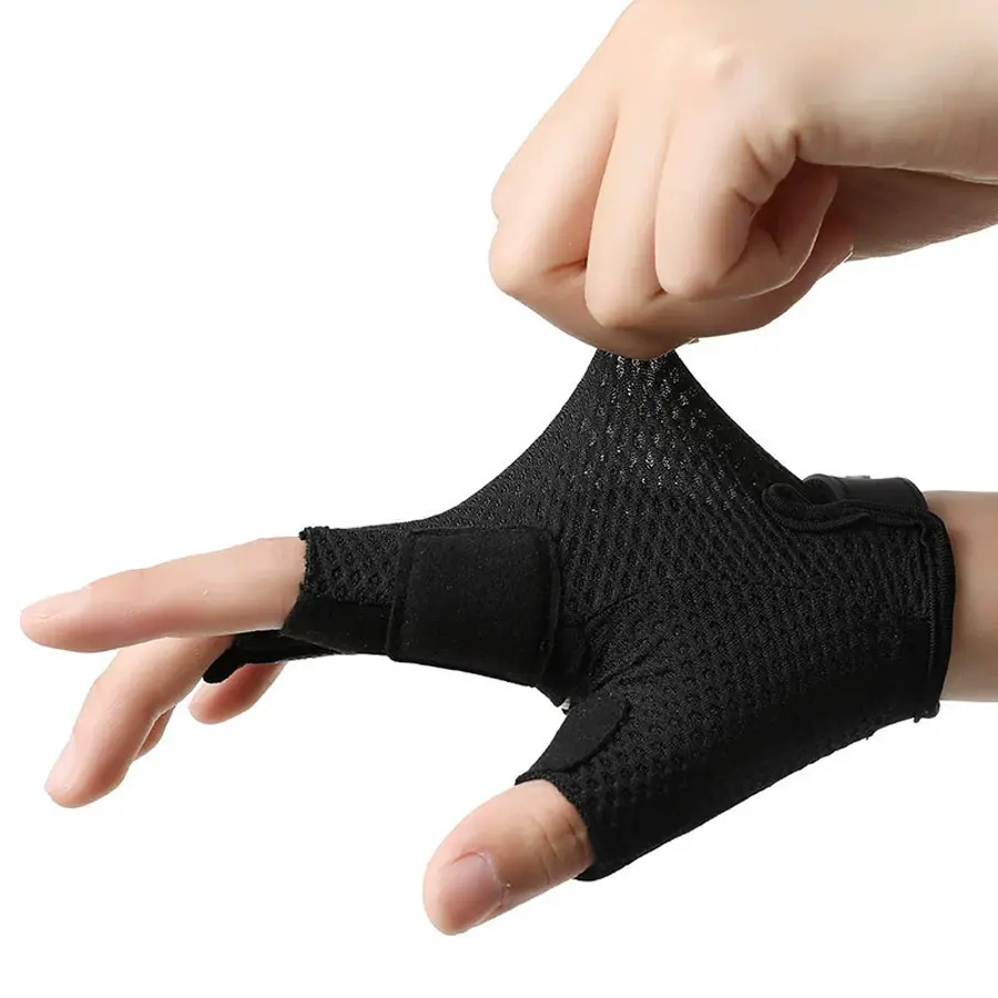 Breathable Mesh Half‑Finger Cycling Gloves, Anti‑Slip Padded Palm for Mountain Biking