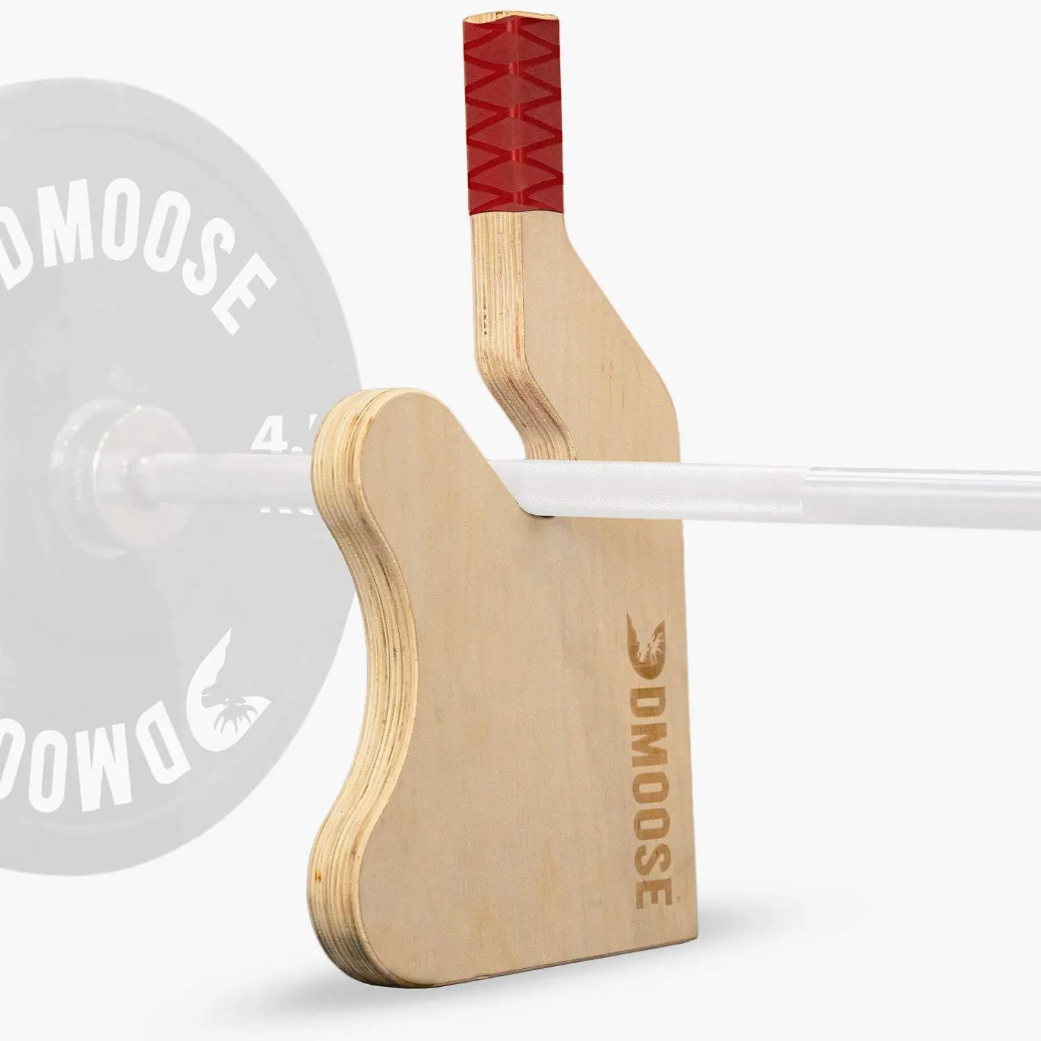 DMoose Deadlift Jack - Portable and Durable Fitness Tool for Loading and Unloading Barbell, Wood Construction, Non-Slip Grip Design