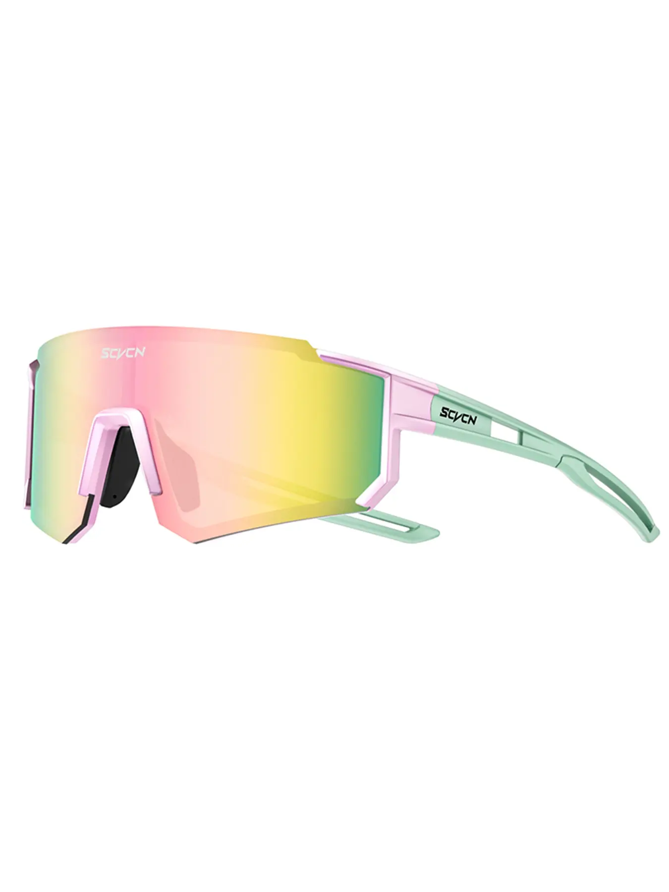 1 Pc SCVCN Sports Sunglasses, Biking Sunglasses, Outdoor Cycling Glasses, UV-Protection Cycling and Running Glasses for Men and Women, MTB and Road Bike Eyewear, Polycarbonate Sports Eyewear, Road Cycling Gear