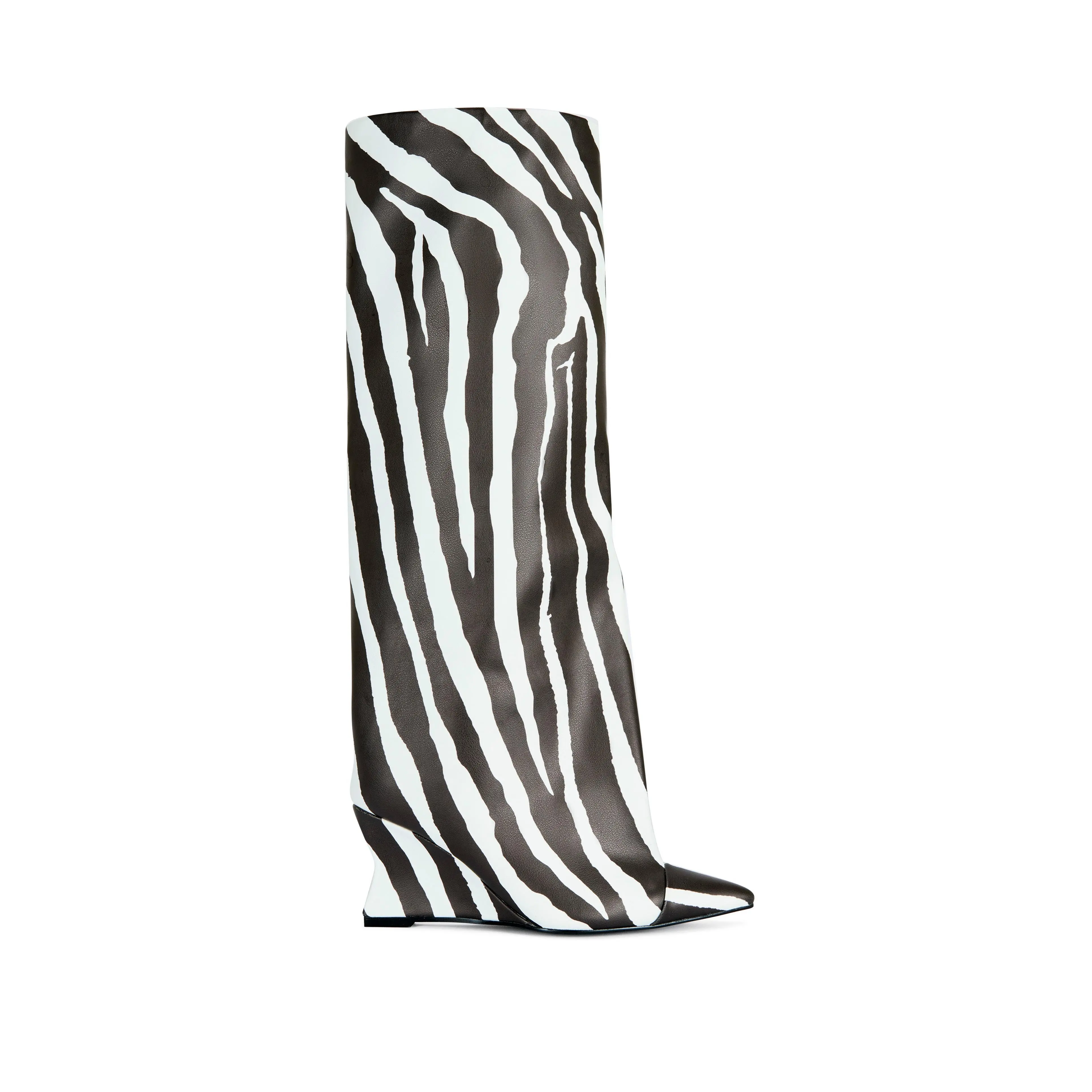 KENYA-ZEBRA WEDGE BOOT