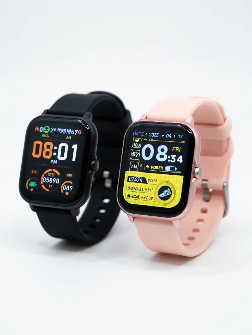 Smart Watch with Bluetooth Calling and Message Notifications 1.83-inch Touchscreen Life Waterproof Activity Tracker for iOS & Android - Clock