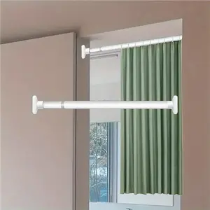 Telescopic Closet Rod, Punch-Free Curtain & Clothes Hanging Rack, Durable Multi-Purpose Storage Organizer, Portable Laundry Drying Rack
