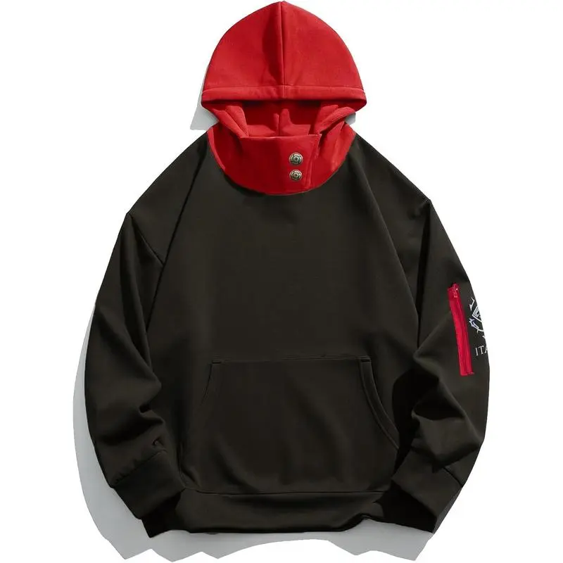 Unisex Anime Hoodie Cosplay Costume Men Black 3D Novelty Hooded Sweatshirt Pullover Jacket Outerwear Coat for Women