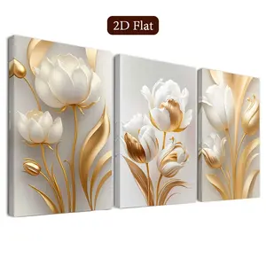 3 Piece Framed Wall Art Set, Canvas Luxury Prints, Wooden Wall Art, Classroom & Home Decor, Living Room, Bedroom, Office, Bathroom, Wood