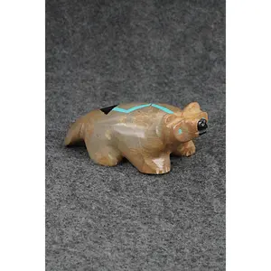 Badger Zuni Fetish Carving - Enrike Leekya