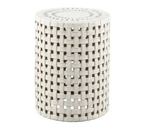 Sayre, 17.5 Inch, Ceramic Garden Stool by Valerie