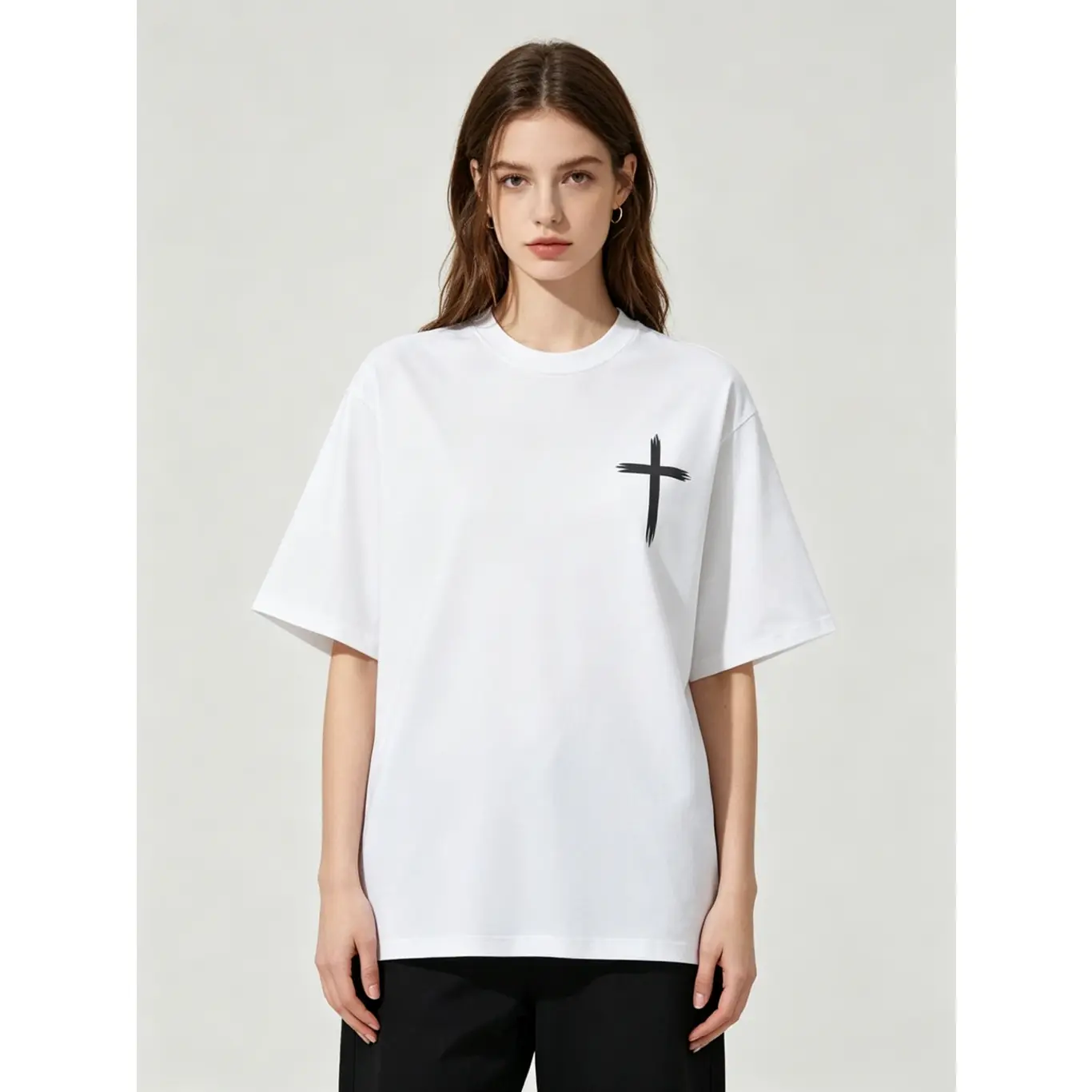 Aesthetic Christian Jesus 'With God All Things Are Possible' T-Shirt |     Premium   Heavyweight Loose Fit Tee |     Matthew 26:41 Bible Verse Faith Apparel for Men & Women |     Easter 2026 Religious Gift |     Vintage Streetwear Graphic Top