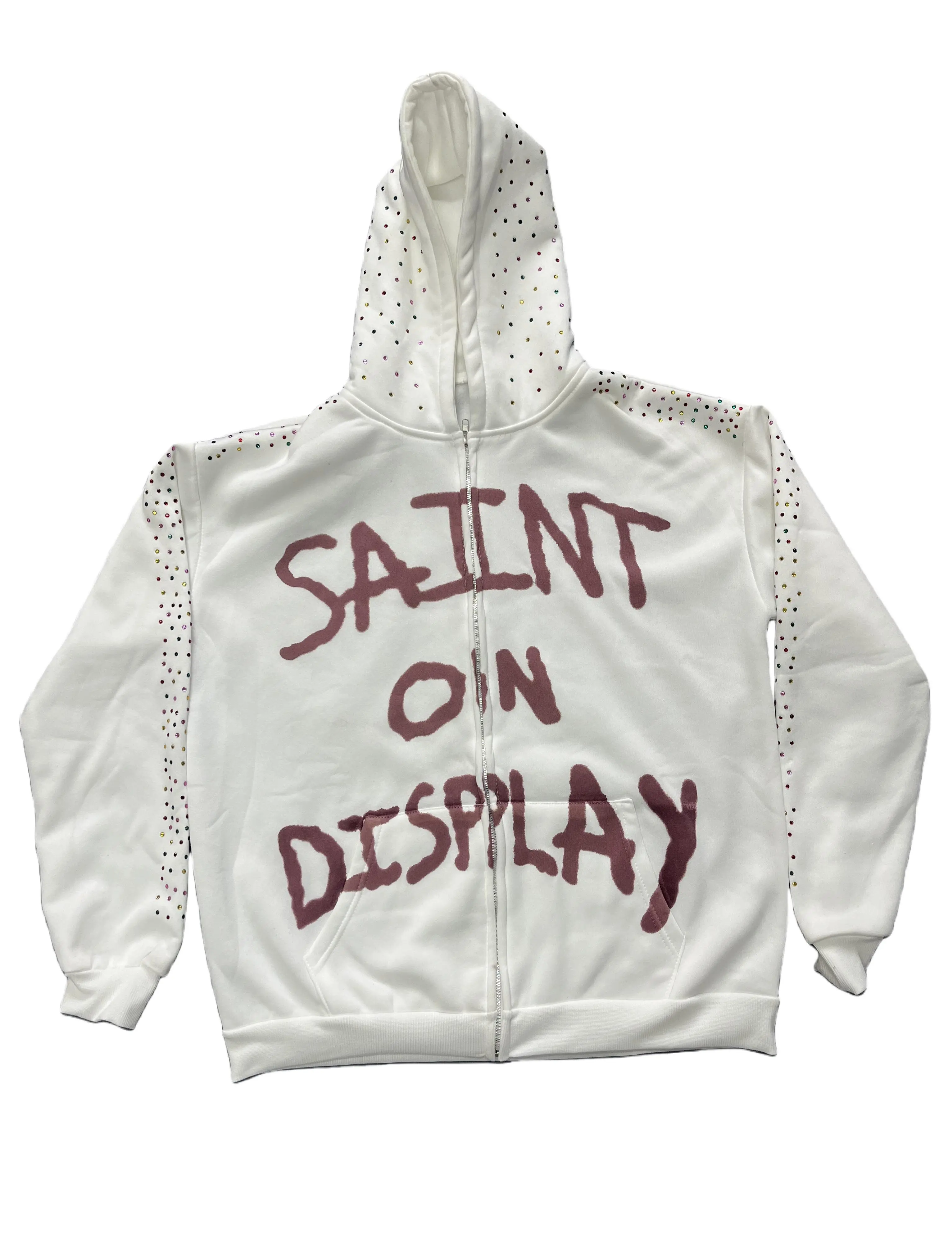 Trendy American rock style letter 3D print zip-up hooded sweatshirt, loose fit, unisex vintage hoodie jacket top for men. Men's long-sleeved sports shirt