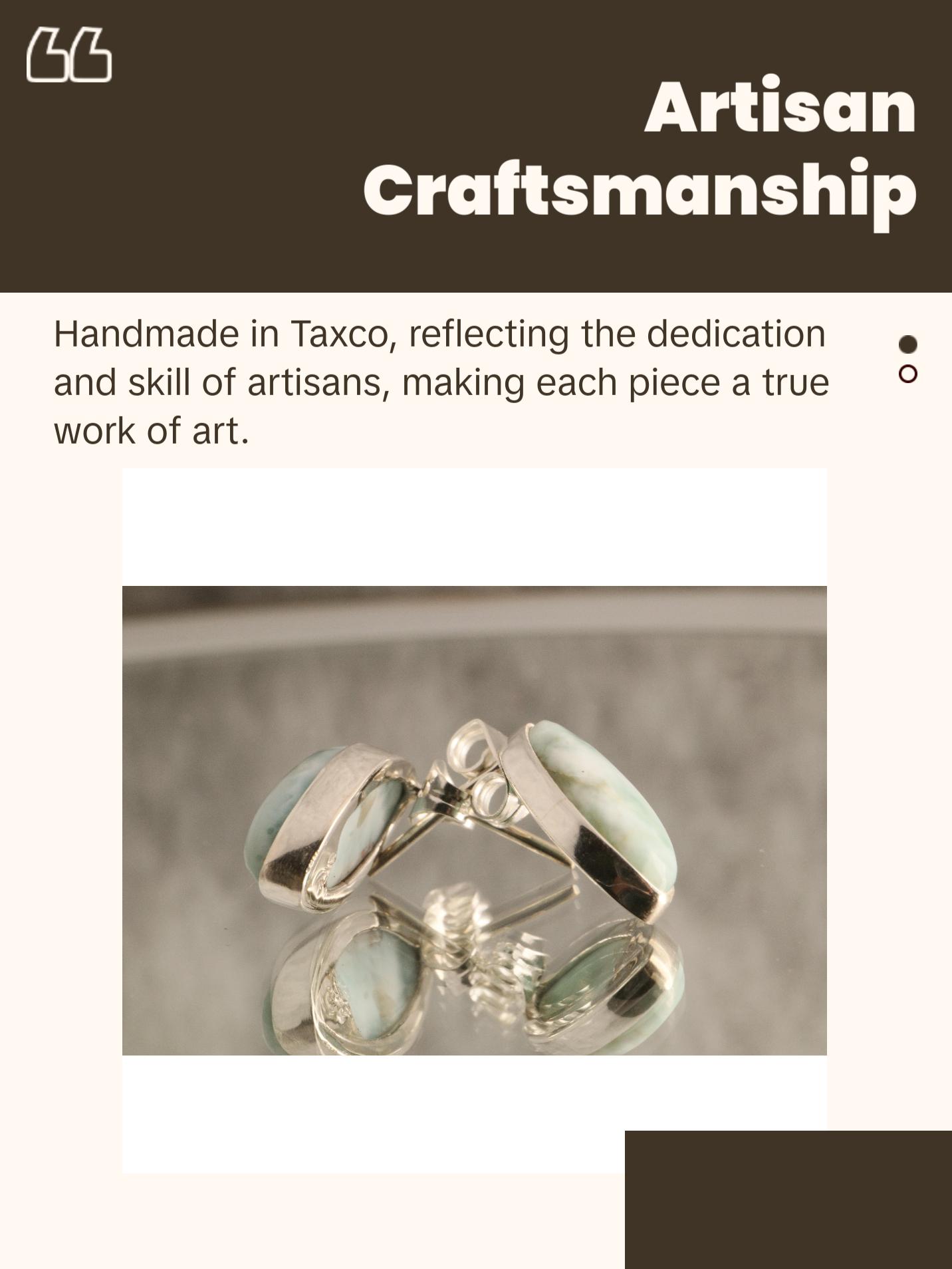 Ocean’s Calm - Larimar 925 Silver Earrings