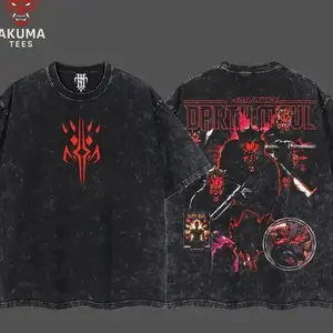 Darth Maul villain Vintage Retro Comfort T-shirt, Double-Sided Graphic Tee, Unisex Casual Comfort T-shirt, Soft Wearable Gift, Movie Lovers Graphic Tee, Vintage Streetwear for Daily Fit, Movie Superhero Lover, Y2K,MCU, DCU VOK H6L