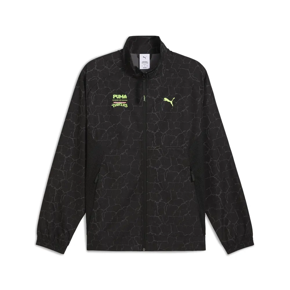 PUMA Mens X Teenage Mutant Ninja Turtles Pumatech Relaxed  Athletic Outerwear Casual - Black