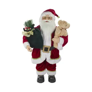 Northlight 18" Standing Santa Figure w/ Snow Shoes & Presents