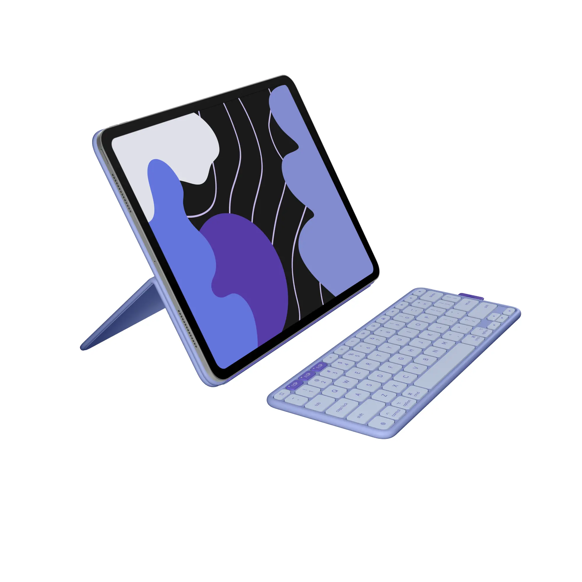Logitech Flip Folio, Keyboard Case for iPad Pro & iPad Air - Protective & Stowable Bluetooth Keyboard Case, Multi-Device